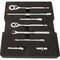 Dynamic 9Pcs Rtchet, Extnsn, U-Joint & Flex Hndl Set, 3/8" & 1/2"Dr & Tool Orgnzr D105101 - alternate 2
